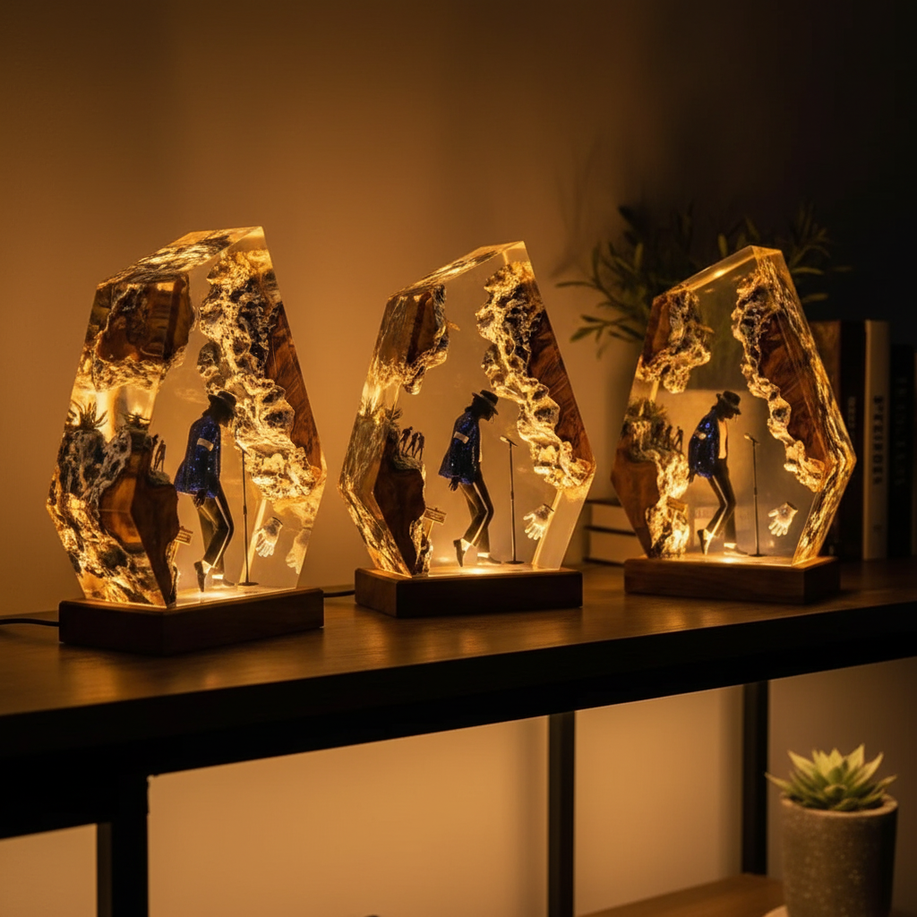 Michael Jackson™ Resin Lamp