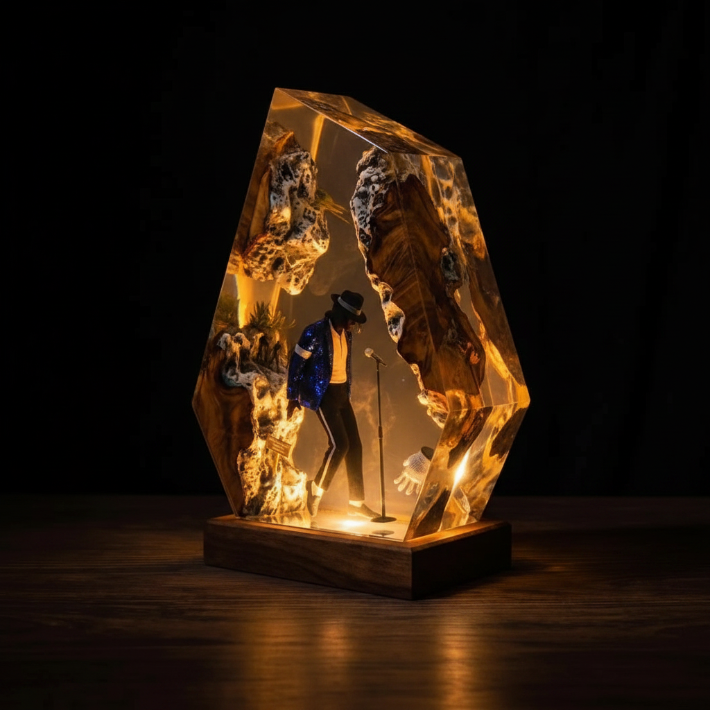 Michael Jackson™ Resin Lamp