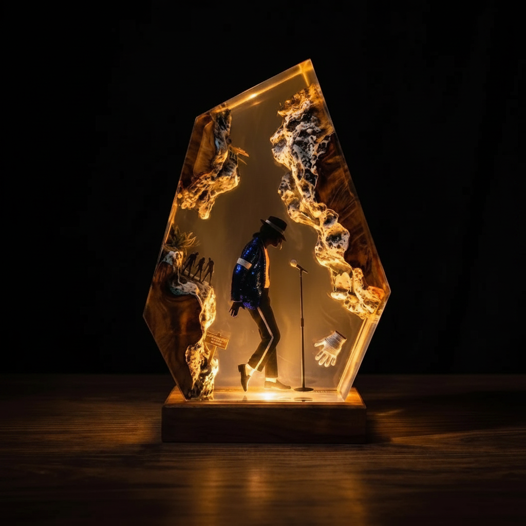 Michael Jackson™ Resin Lamp